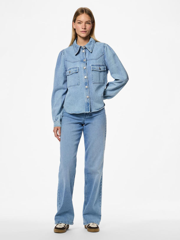 Product CAMISA SIKA - Light Blue Denim - Image 3