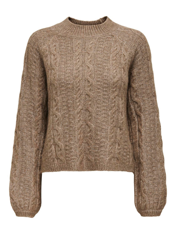 Product SWEATER SILJA - Malt Ball Detail:MELANGE - Image 1
