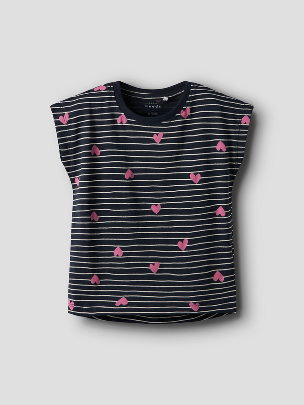 Product VESTIDO VIGGA CAPSL - Dark Sapphire AOP:HEARTS - Image 1