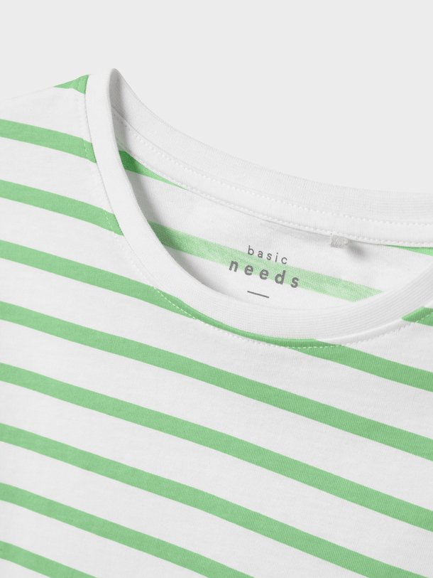 Product CAMISETA TANNI - Bright White Stripes:Arcdian Green - Image 2