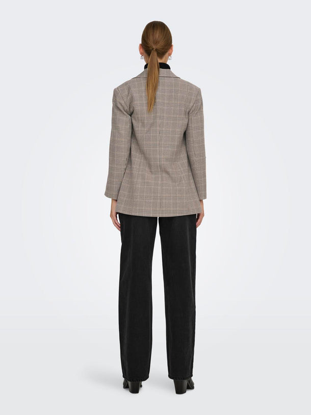 Product BLAZER KAYLE - Birch Checks:TOASTED COCONUT AND NIGHT SKY - Image 3