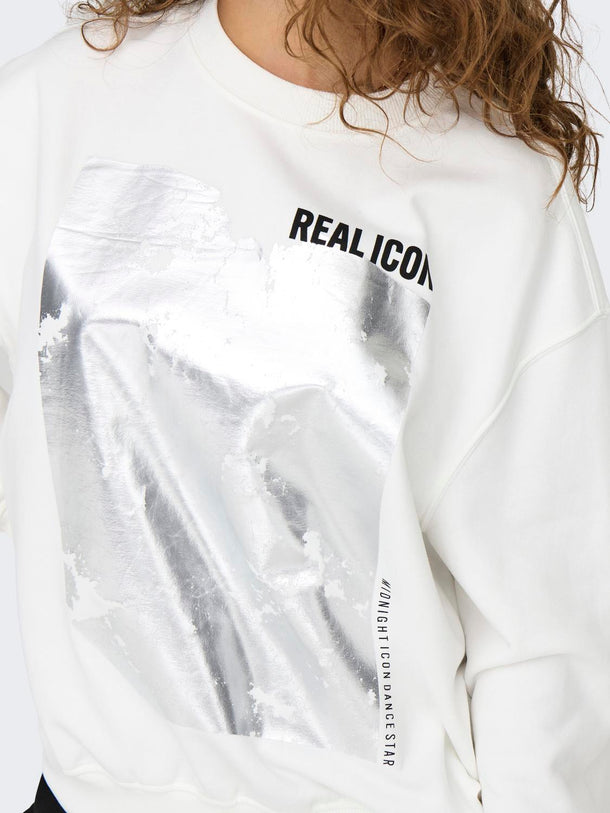 Product SUDADERA GWEN - Cloud Dancer Print:Real - Image 6