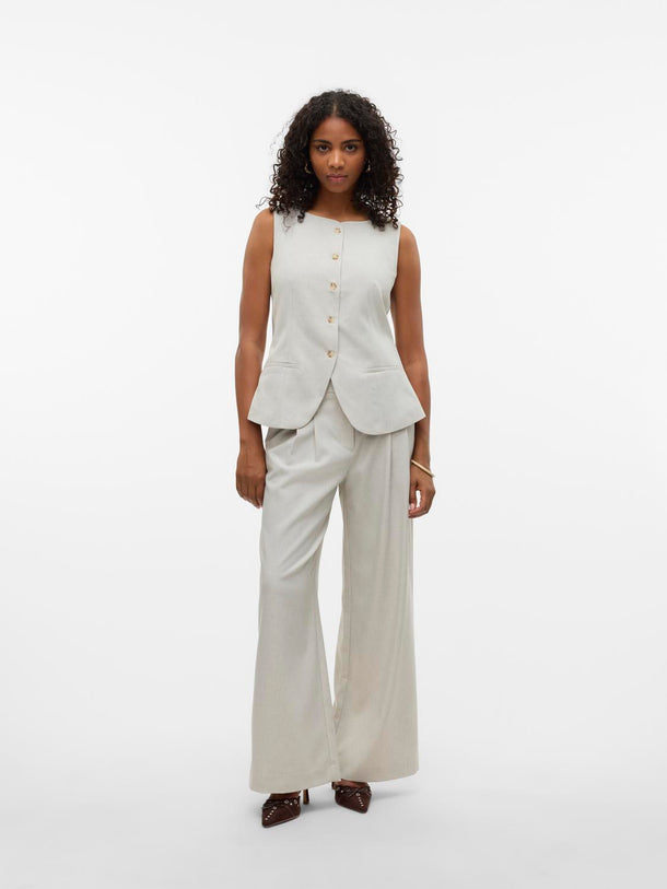 Product CHALECO DE LINO MIKELA-Birch Detail:MELANGE AS SAMPLE - Image 3