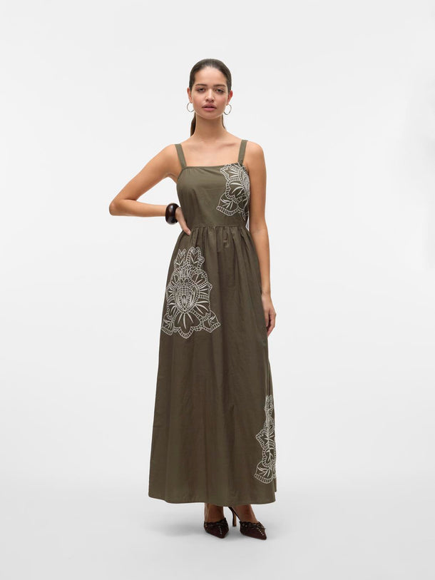 Product VESTIDO CINDY-Kalamata Detail:Oatmeal crochet - Image 4