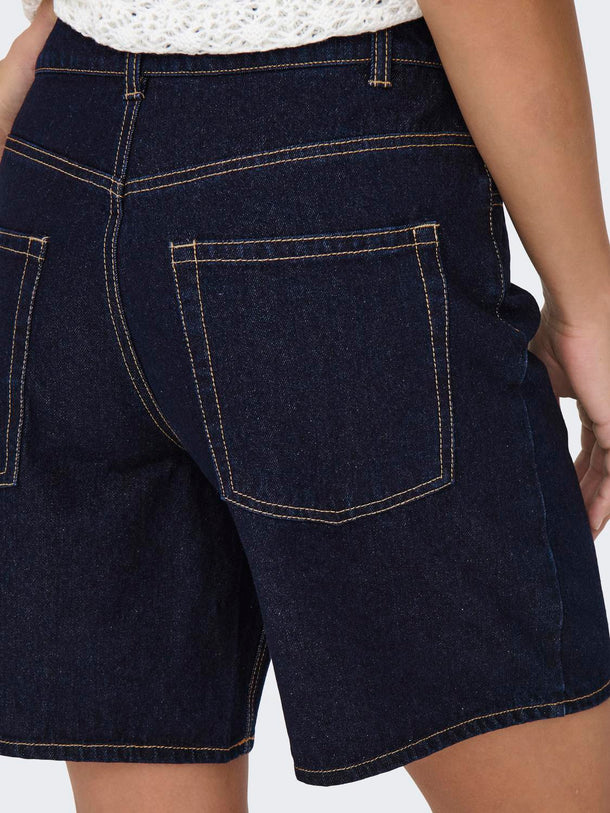 Product BERMUDA DENIM TIRO MEDIO ELLA-Dark Blue - Image 6