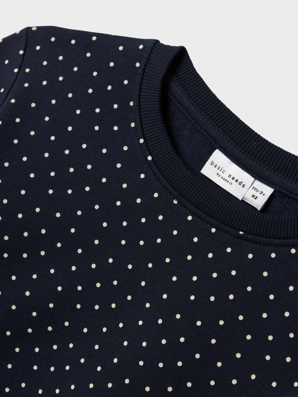 Product SUDADERA VILUBA - Dark Sapphire AOP:Small Dots - Image 2