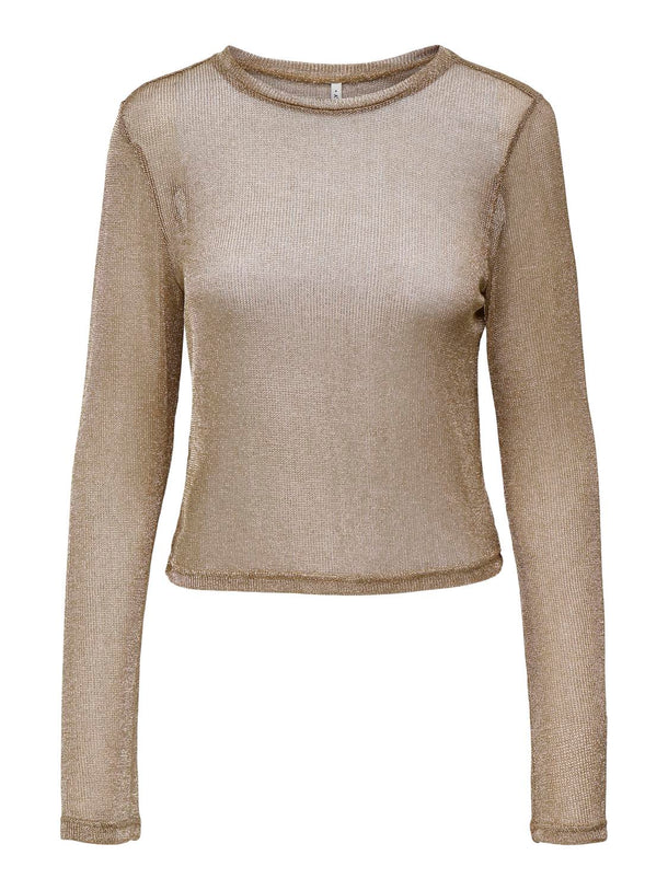 Product TOP FLORENCE - Gold Colour Detail:Gold glitter - Image 1