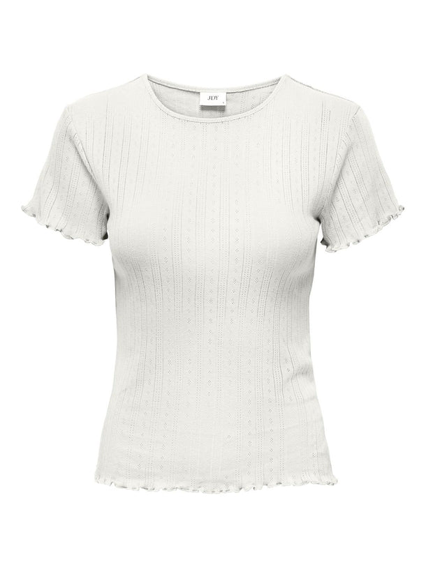 Product CAMISETA CON VOLADOS SALSA-Cloud Dancer - Image 1