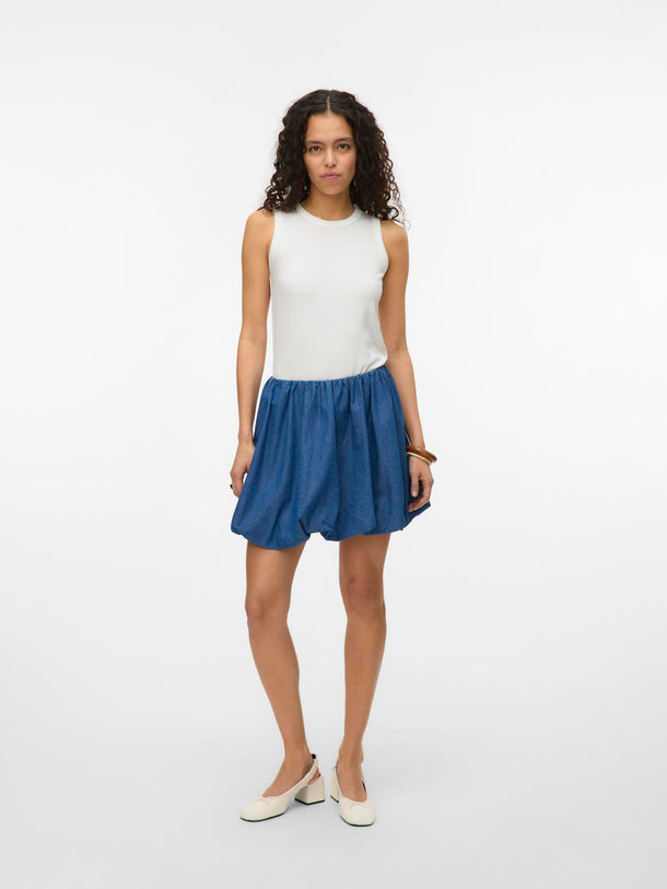 Product POLLERA BALLOON DENIM DORA-Medium Blue Denim - Image 2