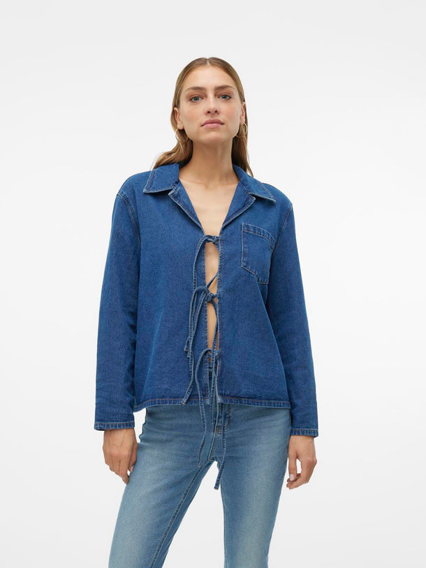 Product CAMISA KARLA - Medium Blue Denim - Image 2