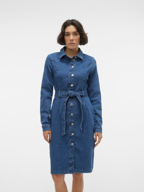 Product VESTIDO NELLY - Medium Blue Denim Detail:VI3454 - Image 5