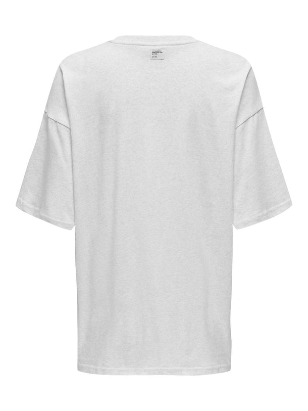 Product CAMISETA CASSIE - Light Grey Melange Print:Social + labels brooklyn - Image 2
