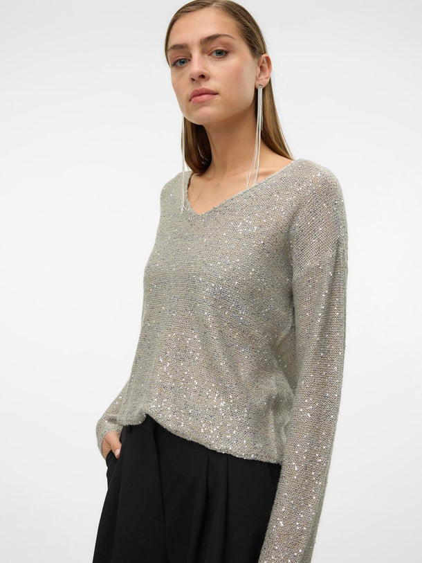 Product SWEATER LEILANI  - Griffin Detail:W. SILVER SEQUINS - Image 5