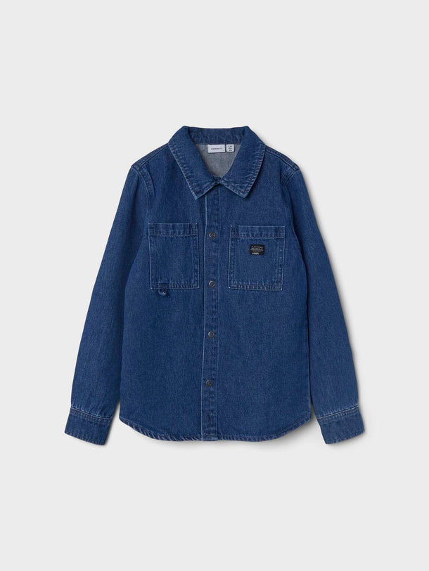 Product CAMISA ALBOT - Medium Blue Denim - Image 1