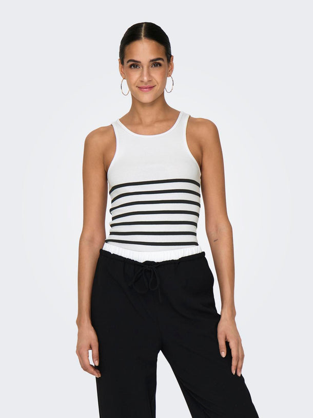 Product TOP KENYA - Bright White Stripes:BLACK - Image 7