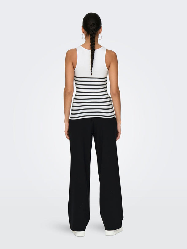Product TOP KENYA - Bright White Stripes:BLACK - Image 3