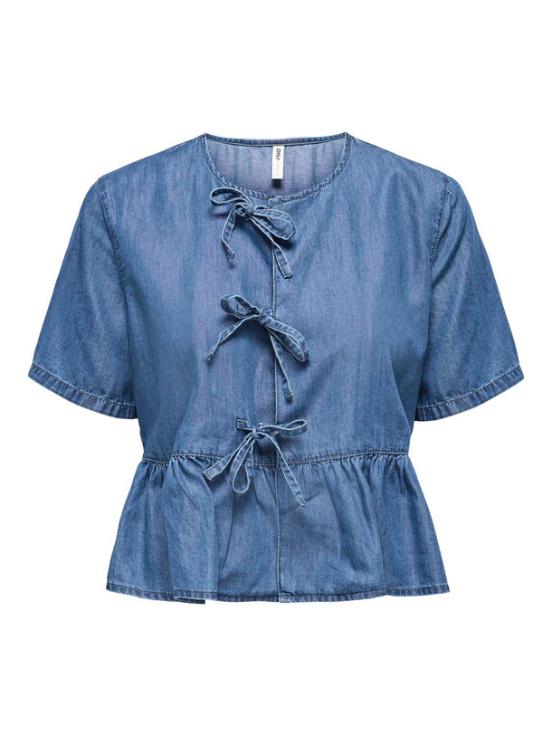 Product CAMISA DENIM BEA - Medium Blue Denim - Image 1