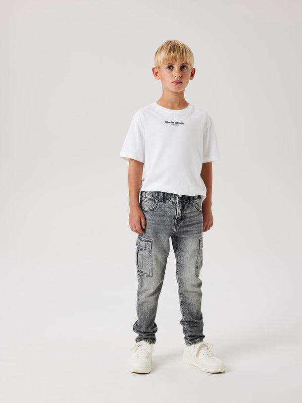 Product JEAN CARGO SILAS - Medium Grey Denim - Image 3