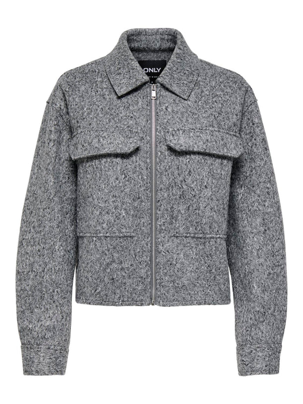 Product CHAQUETA SANNIE - Medium Grey Melange - Image 1