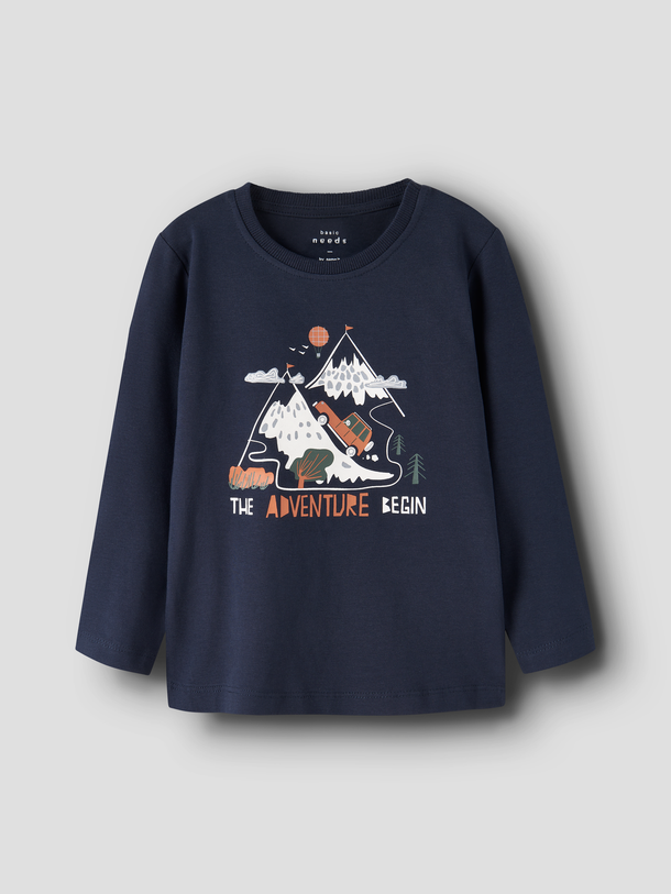 Product CAMISETA MANGA LARGA LUX-Navy Blazer Print:Begin - Image 1