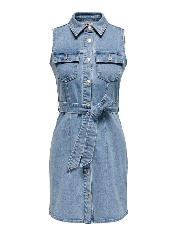 Product VESTIDO DENIM CAMISERO EMILY-Light Blue Denim - Image 5