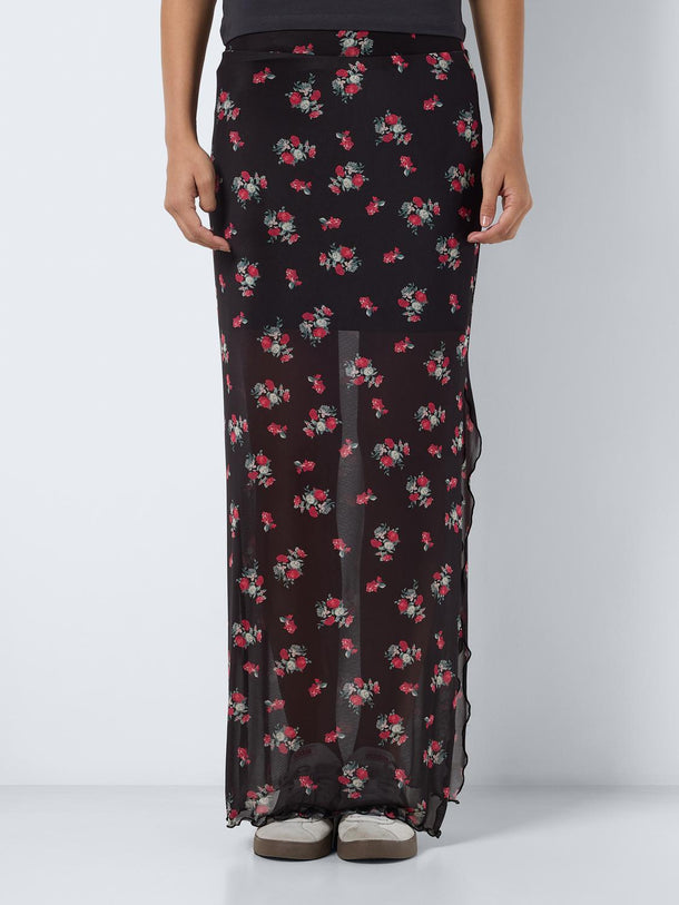 Product FALDA LESLEY - Black AOP:LILLE ROSE - Image 1