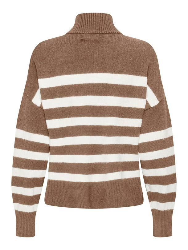 Product SWEATER BARIA - Malt Ball Stripes:Cloud Dancer - Image 2
