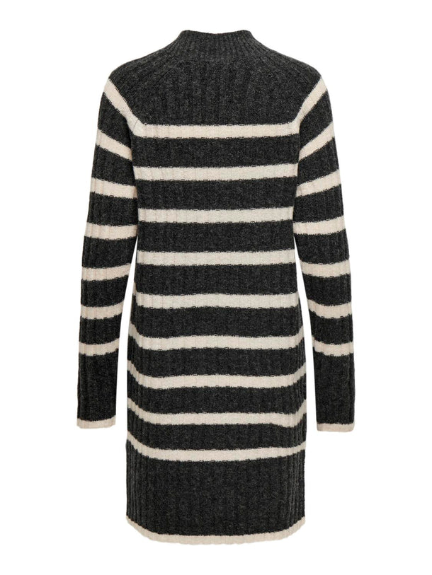Product VESTIDO MILEY - Dark Grey Melange Stripes:BIRCH - Image 5
