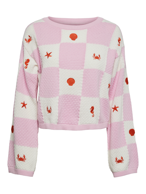Product SUÉTER KUA - Pink Lady Pattern:CDAN-EMBROIDERY SCARLET IBIS - Image 1