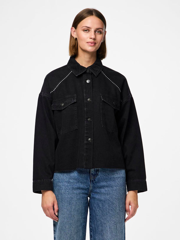 Product CHAQUETA RICHA - Black Denim - Image 2