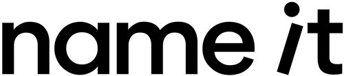 Name it logotype negro
