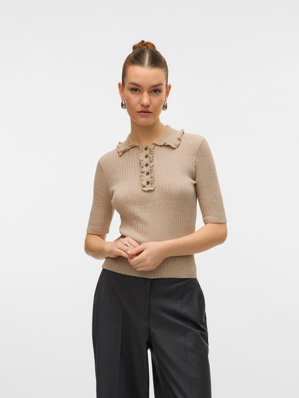 Product TOP TEJIDO SHIRI-Natural Melange - Image 1