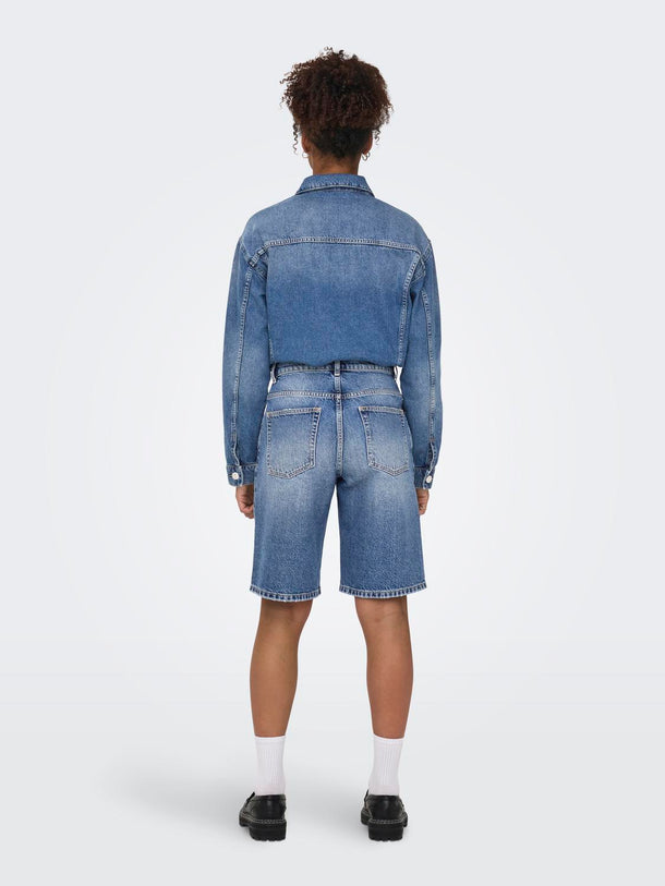 Product BERMUDA DENIM BAGGY MATE-Medium Blue Denim - Image 5