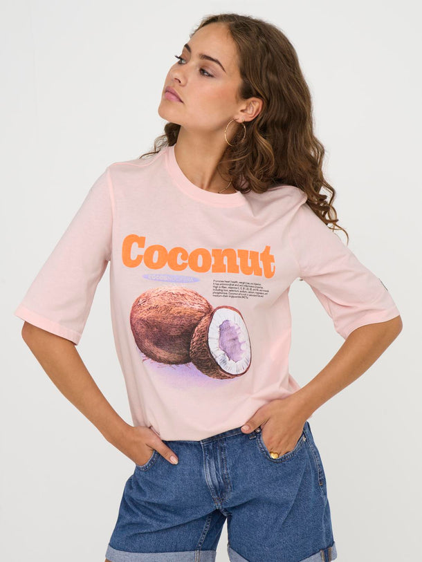 Product CAMISETA PHOEBE - Mauve Chalk Print:Coconut - Image 1