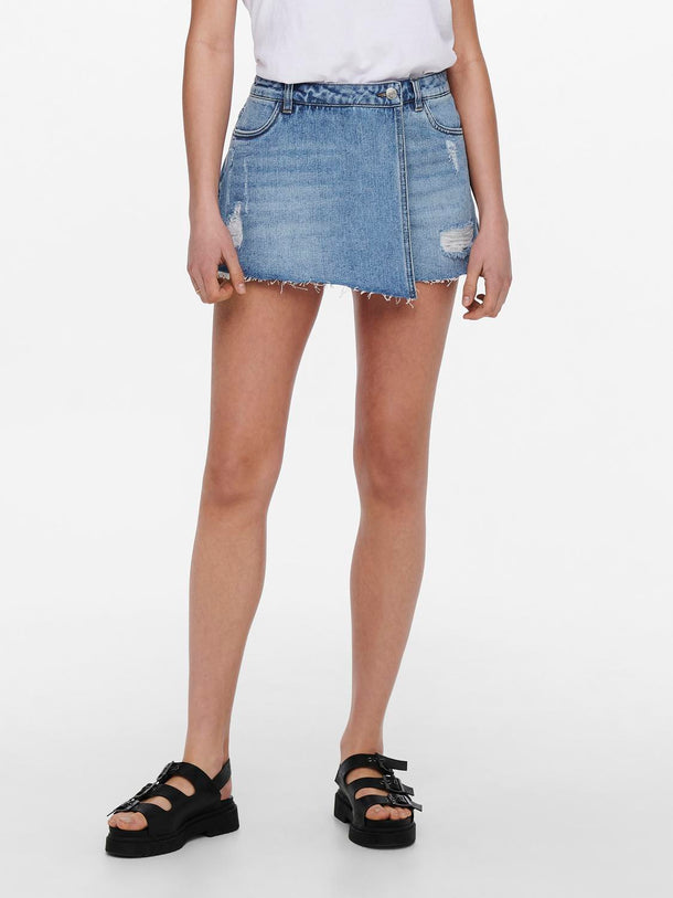 Product SHORT POLLERA TEXAS - Light Blue Denim - Image 1
