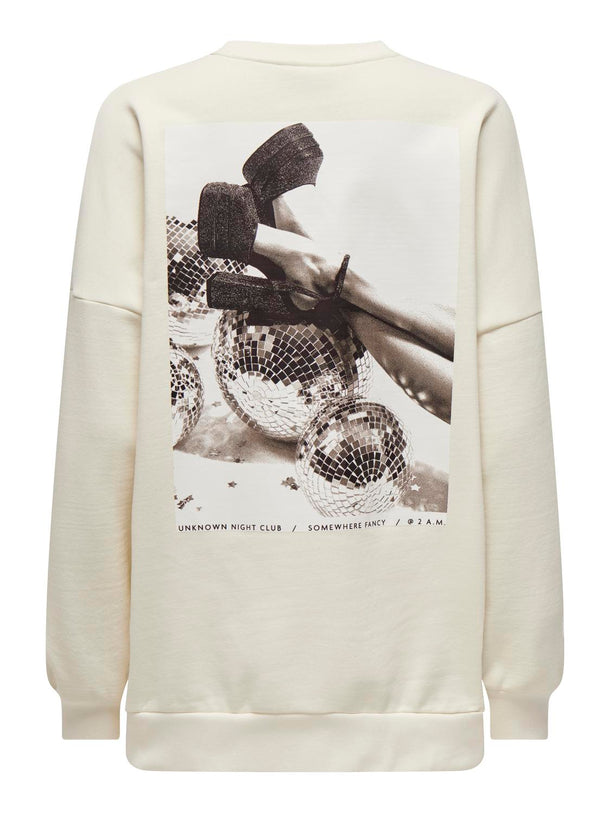Product SUDADERA DAZE - Cloud Dancer Print:CLUB - Image 5