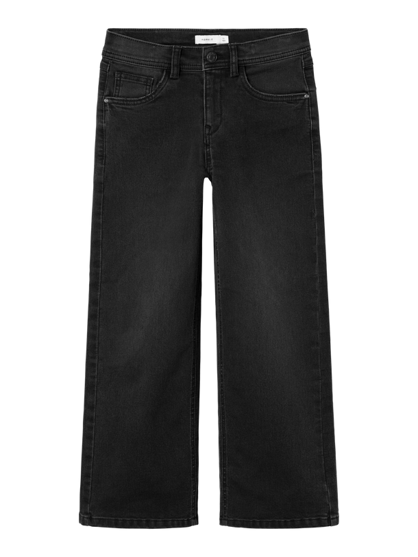 Product JEAN WIDE ROSE - Black Denim - Image 5