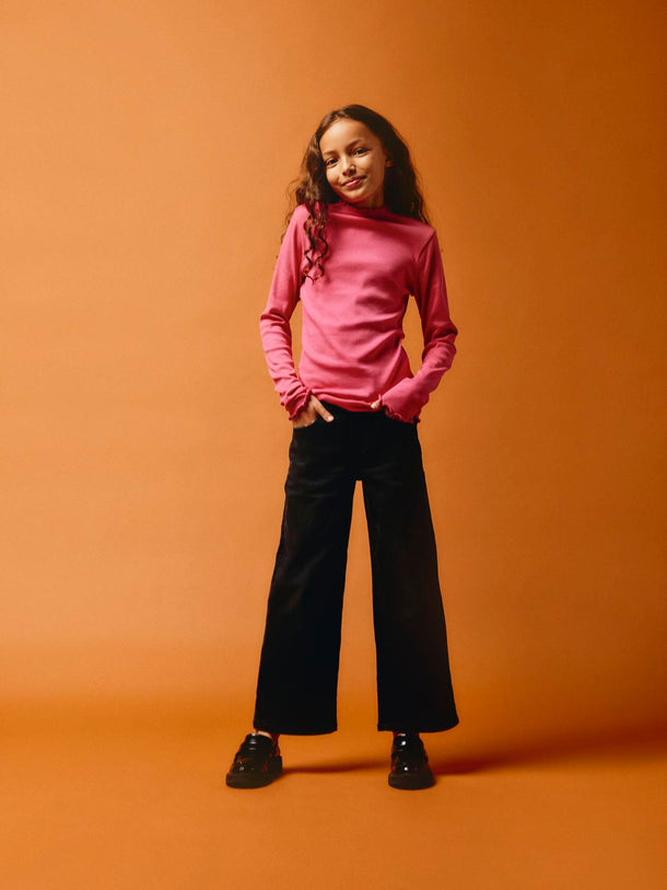 Product JEAN WIDE ROSE - Black Denim - Image 7