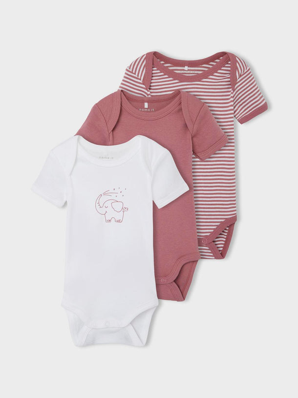 Product PACK X 3 BODIES MANGA CORTA - Mesa Rose - Image 1