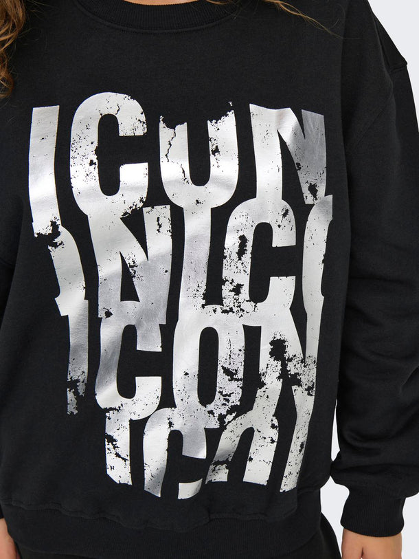 Product SUDADERA GWEN - Black Print:ICON - Image 6