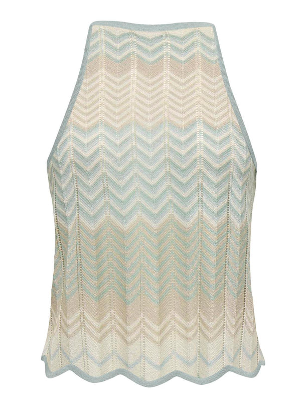 Product TOP LUREX ALVIRA-Cloud Blue Pattern:Cloud/Blues/Feather/Silver Glitter - Image 2