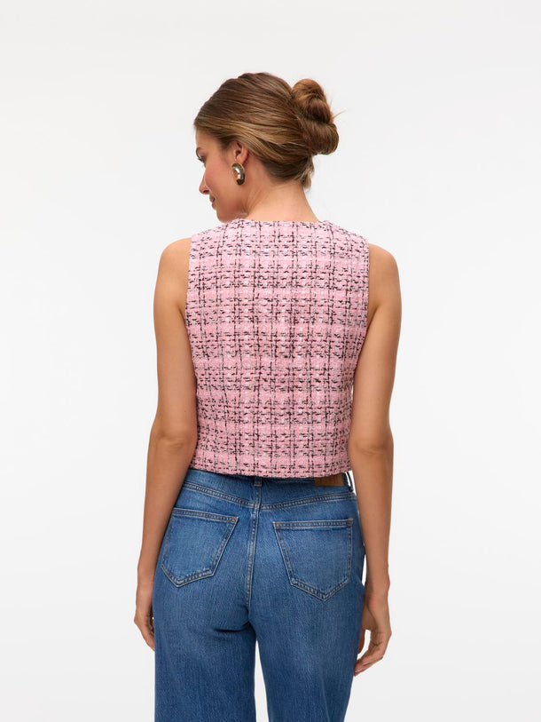 Product CHALECO SASTRERO DE TWEED ADELE-Bonbon AOP:MULTI COLOR - Image 4