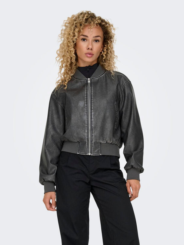 Product CHAQUETA JANE - Black Detail:WASHED - Image 2