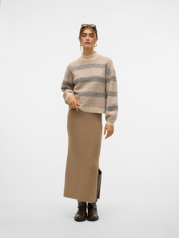 Product SWEATER TRIXIE - Birch Detail:W. SILVER MINK AND BLACK - Image 3
