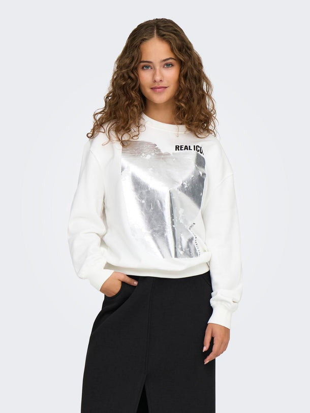 Product SUDADERA GWEN - Cloud Dancer Print:Real - Image 1
