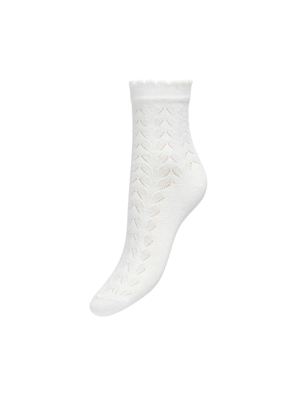 Product MEDIAS OLIVIA-Cloud Dancer Detail:POINTELLE PATTERN - Image 1