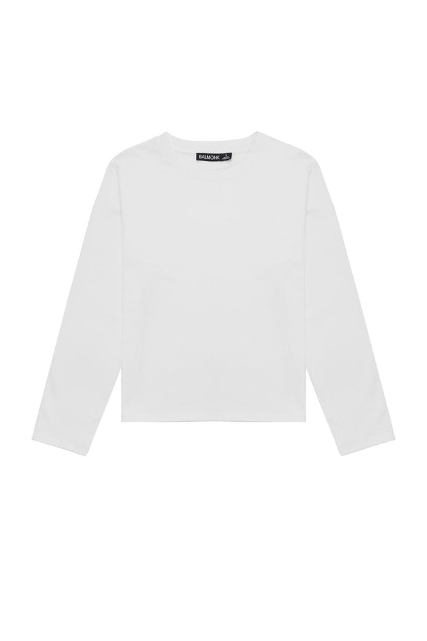 Product REMERA BÁSICA REGULAR MANGA LARGA ALGODÓN BMK-White - Image 2