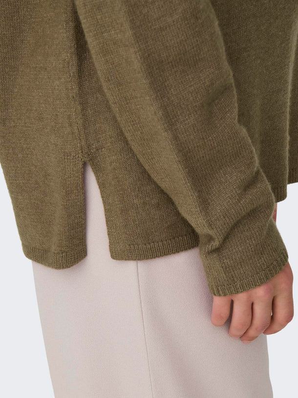 Product SWEATER MARCO -Malt Ball Detail:MELANGE - Image 7