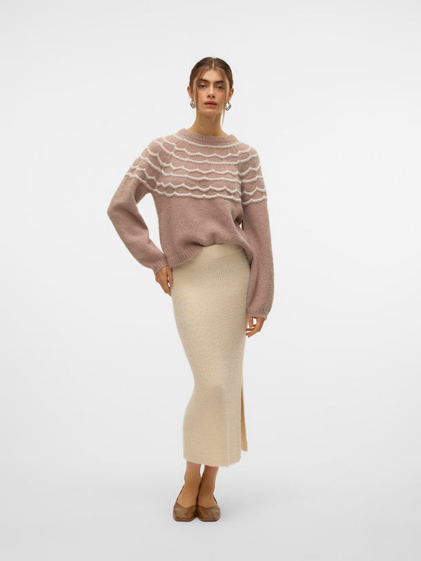 Product SWEATER CHARMAINE - Silver Mink Detail:W. BIRCH - Image 3