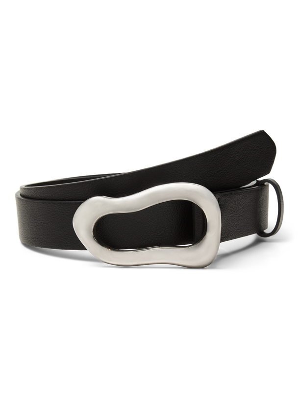 Product CINTURÓN LUCY - Black Detail:SILVER - Image 1